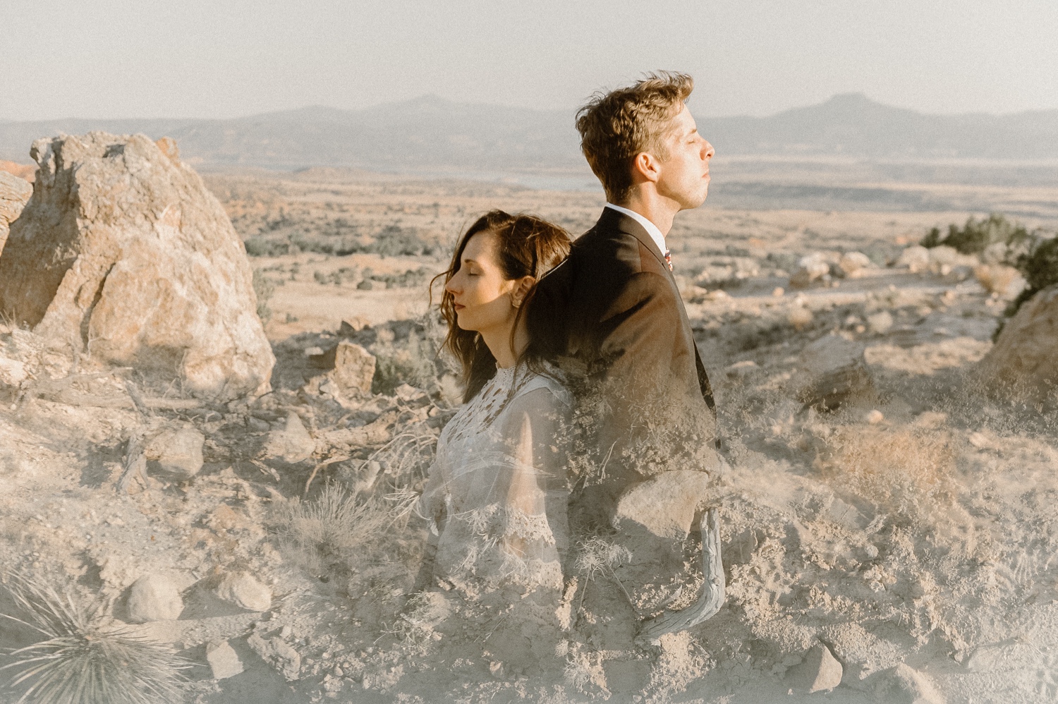 An intimate Ghost Ranch wedding on a beautiful summer day in Abiquiu, New Mexico. Photographed by Durango and Telluride wedding photographer Ashley Joyce.