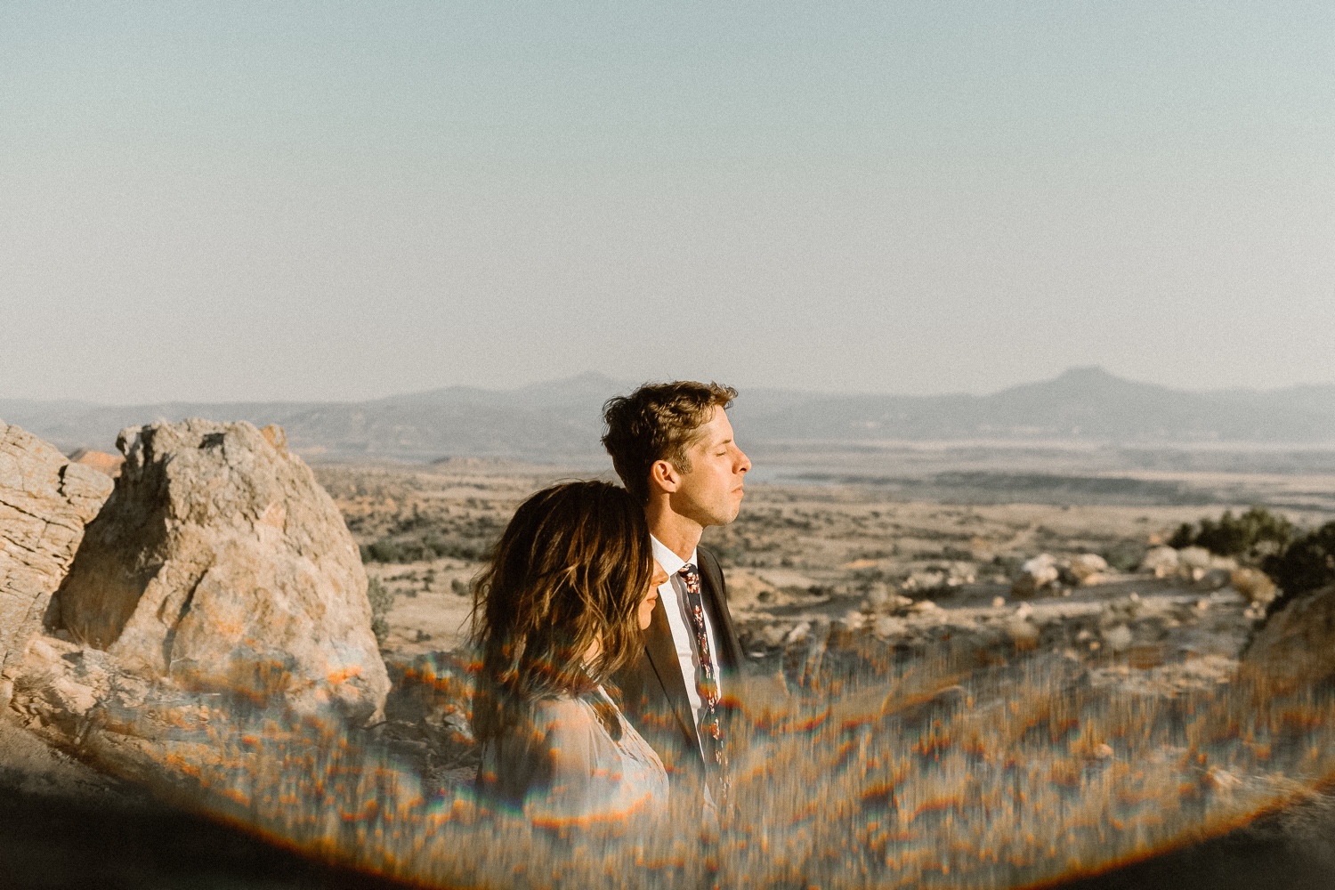 An intimate Ghost Ranch wedding on a beautiful summer day in Abiquiu, New Mexico. Photographed by Durango and Telluride wedding photographer Ashley Joyce.