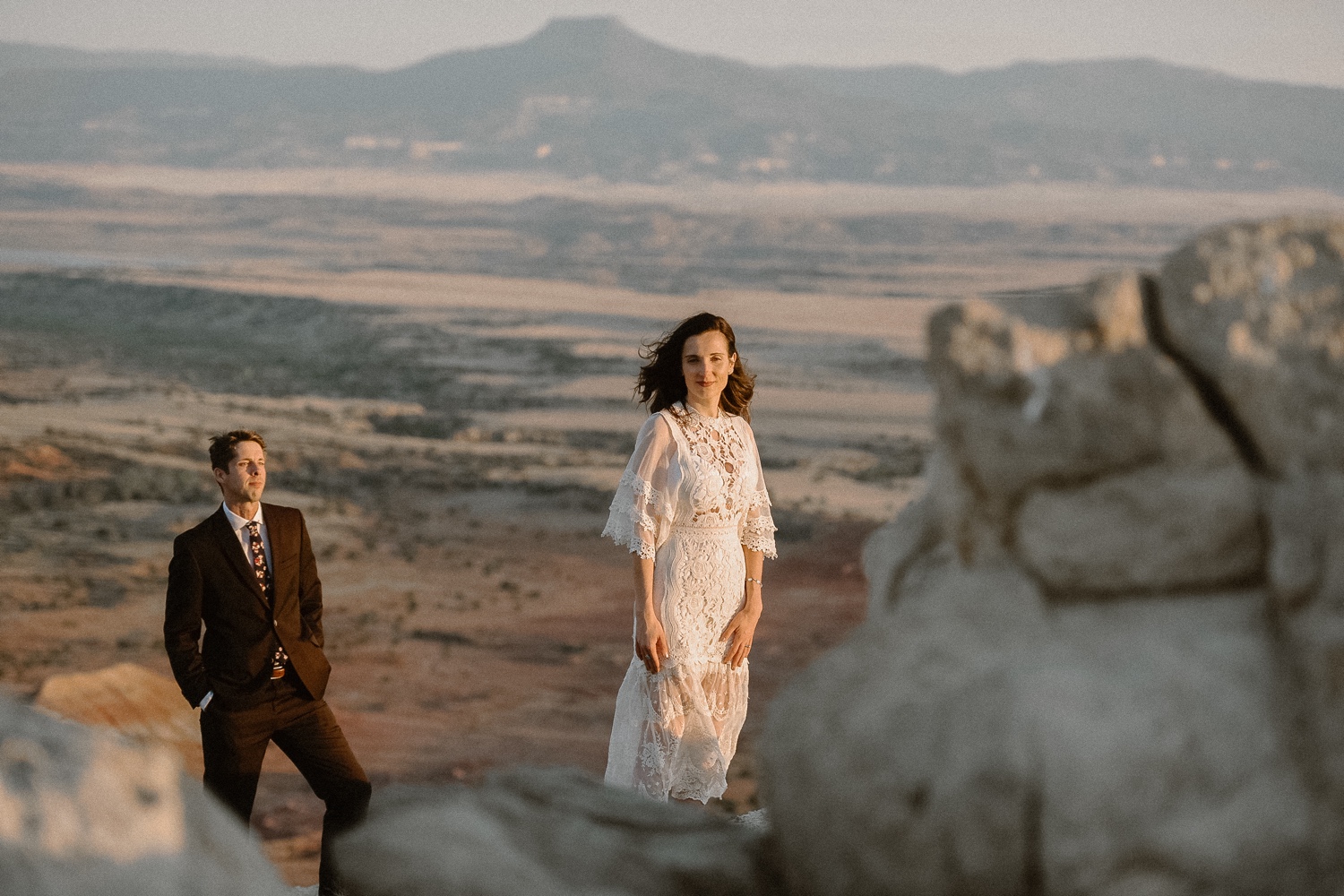 An intimate Ghost Ranch wedding on a beautiful summer day in Abiquiu, New Mexico. Photographed by Durango and Telluride wedding photographer Ashley Joyce.