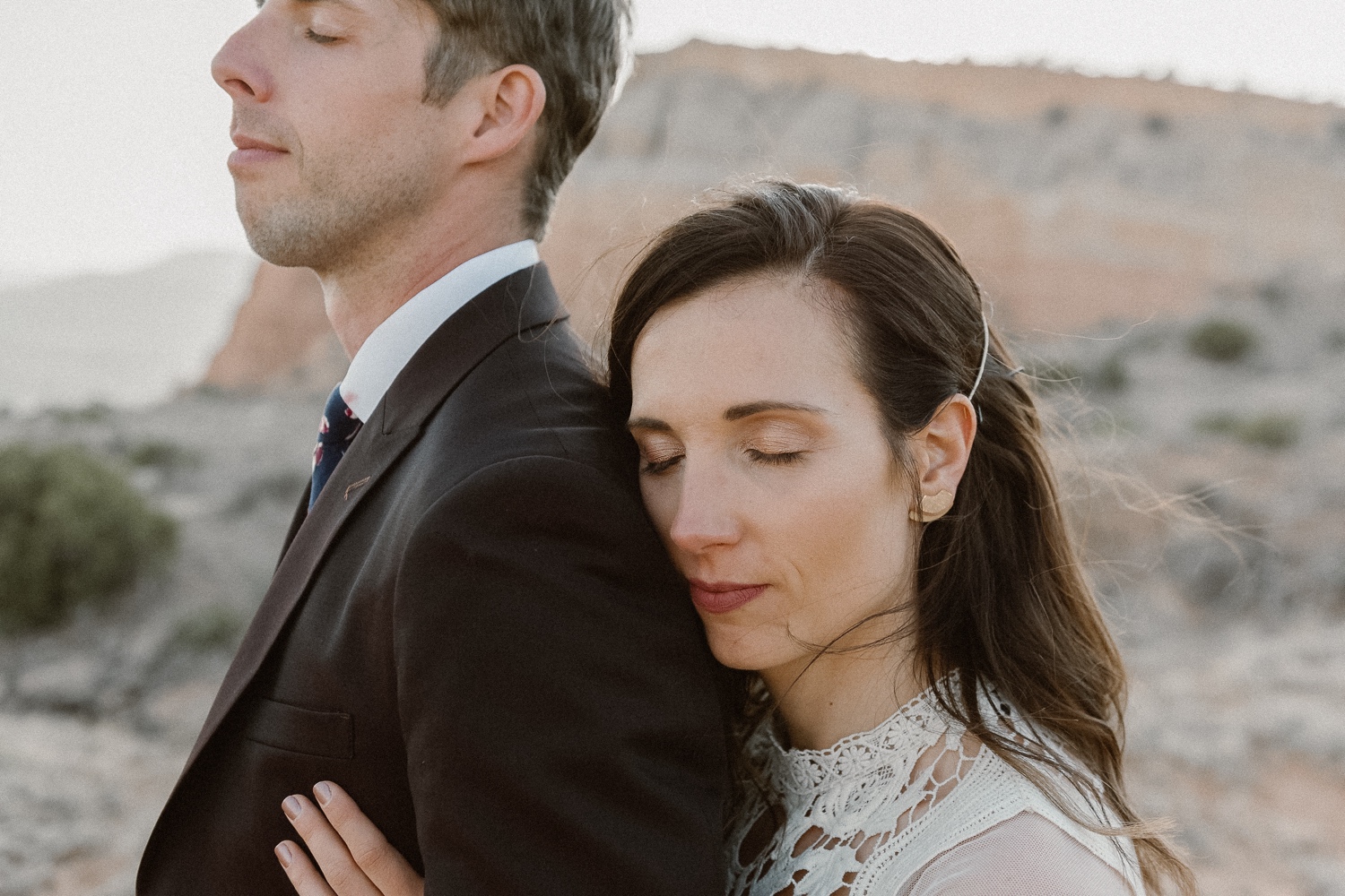 An intimate Ghost Ranch wedding on a beautiful summer day in Abiquiu, New Mexico. Photographed by Durango and Telluride wedding photographer Ashley Joyce.