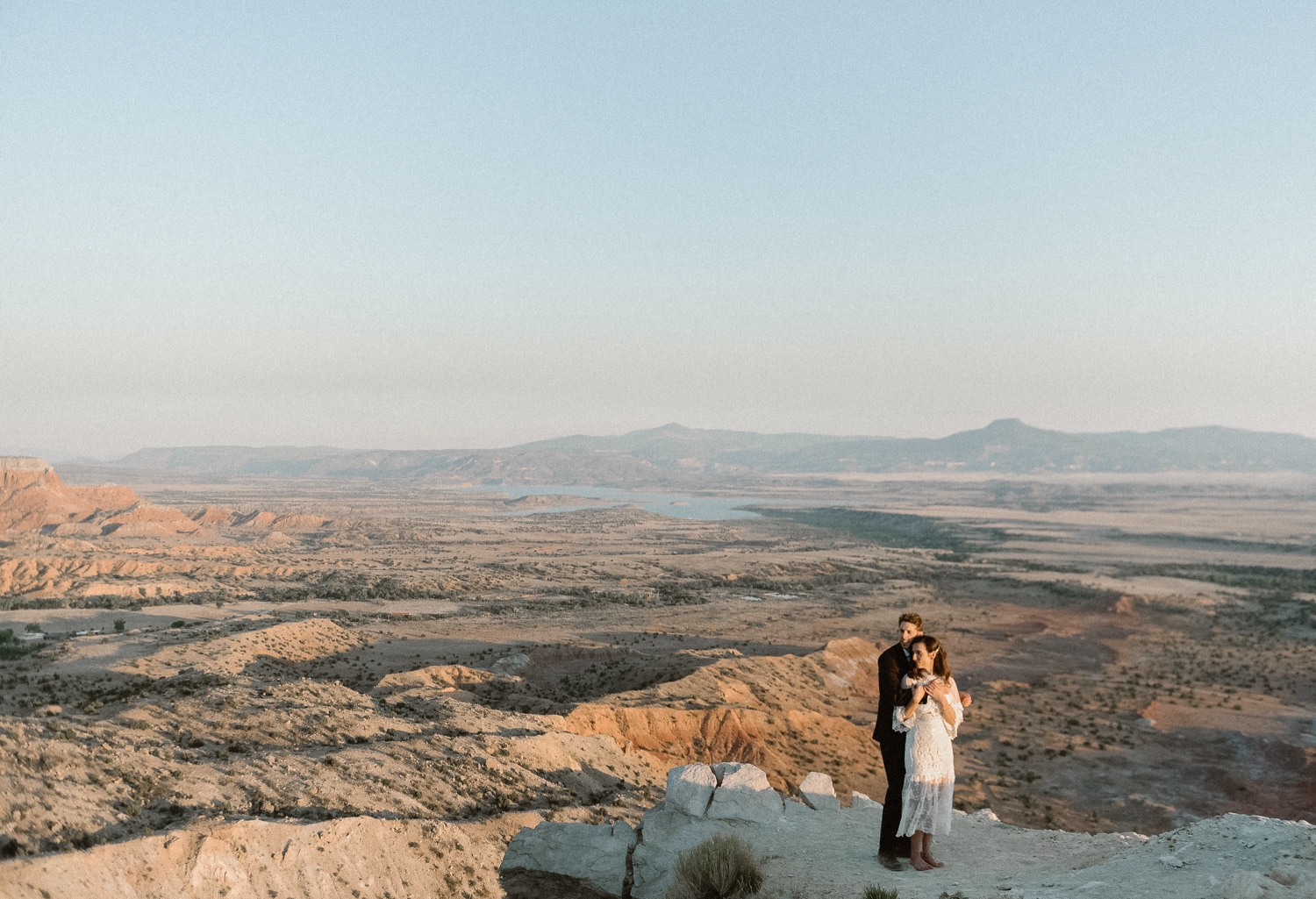 An intimate Ghost Ranch wedding on a beautiful summer day in Abiquiu, New Mexico. Photographed by Durango and Telluride wedding photographer Ashley Joyce.