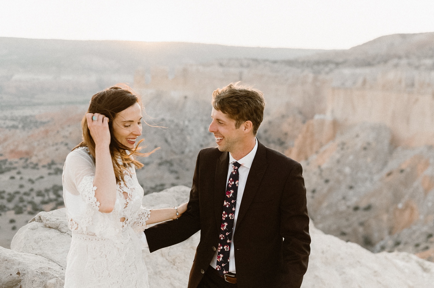 An intimate Ghost Ranch wedding on a beautiful summer day in Abiquiu, New Mexico. Photographed by Durango and Telluride wedding photographer Ashley Joyce.