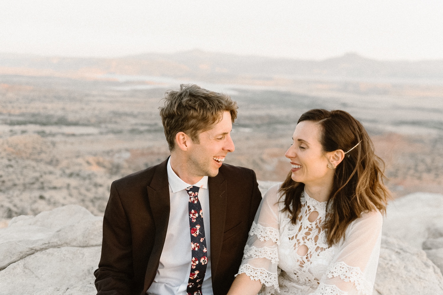 An intimate Ghost Ranch wedding on a beautiful summer day in Abiquiu, New Mexico. Photographed by Durango and Telluride wedding photographer Ashley Joyce.