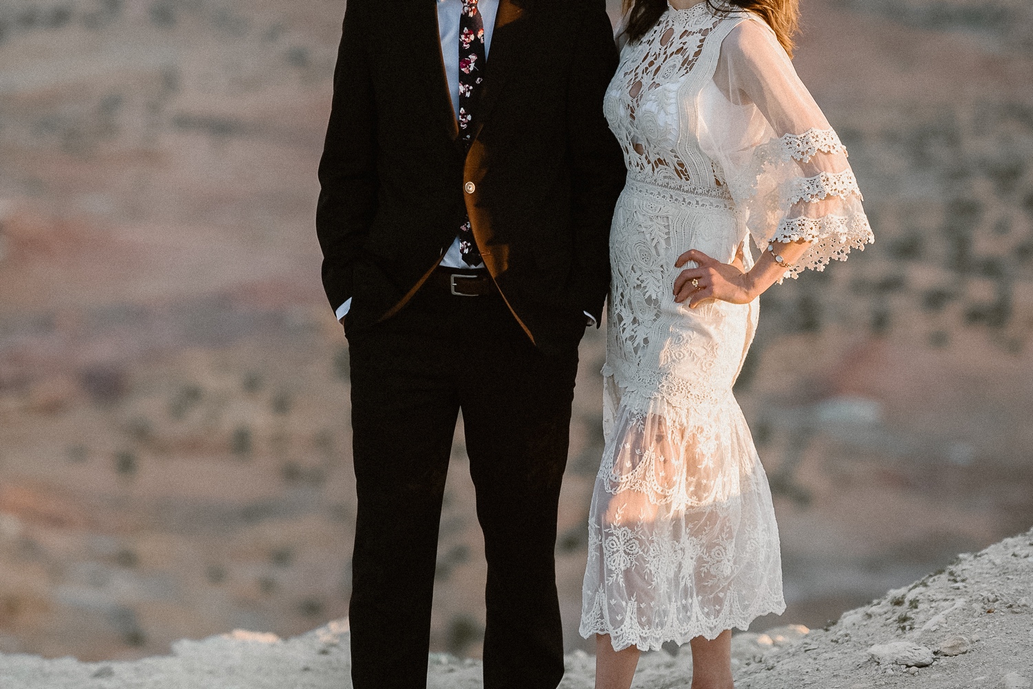 An intimate Ghost Ranch wedding on a beautiful summer day in Abiquiu, New Mexico. Photographed by Durango and Telluride wedding photographer Ashley Joyce.