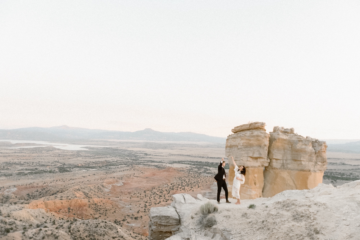 An intimate Ghost Ranch wedding on a beautiful summer day in Abiquiu, New Mexico. Photographed by Durango and Telluride wedding photographer Ashley Joyce.