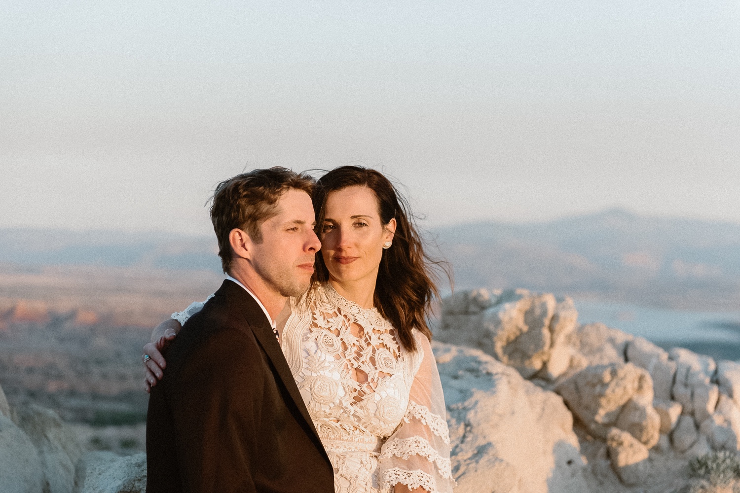 An intimate Ghost Ranch wedding on a beautiful summer day in Abiquiu, New Mexico. Photographed by Durango and Telluride wedding photographer Ashley Joyce.