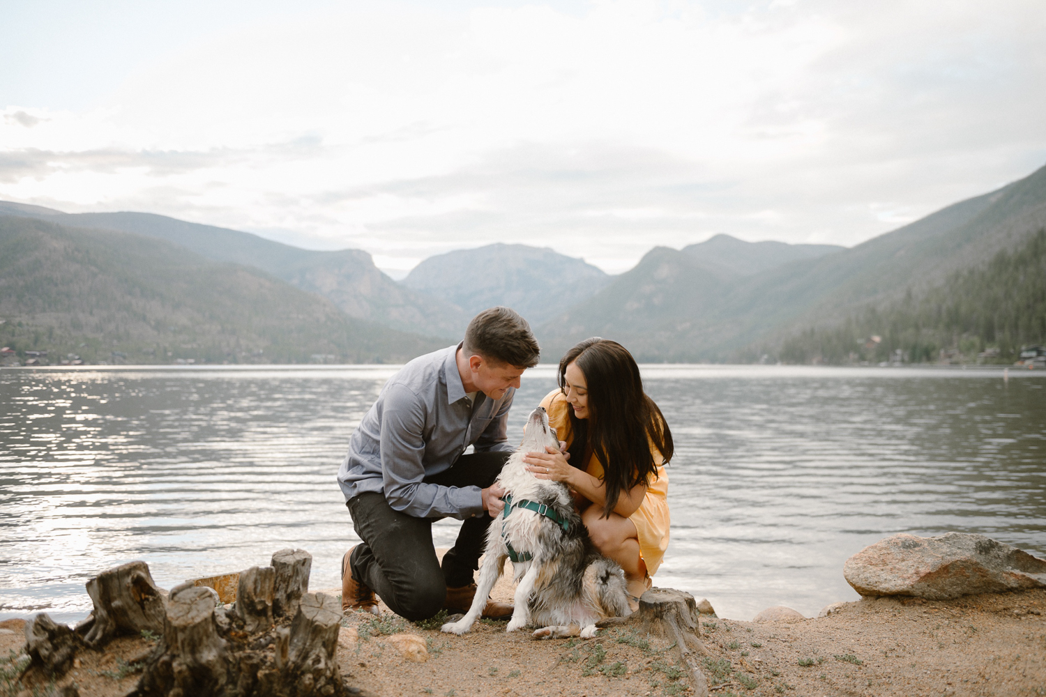 A fall engagement session at Rocky Mountain National Park by Durango and Telluride wedding photographer Ashley Joyce