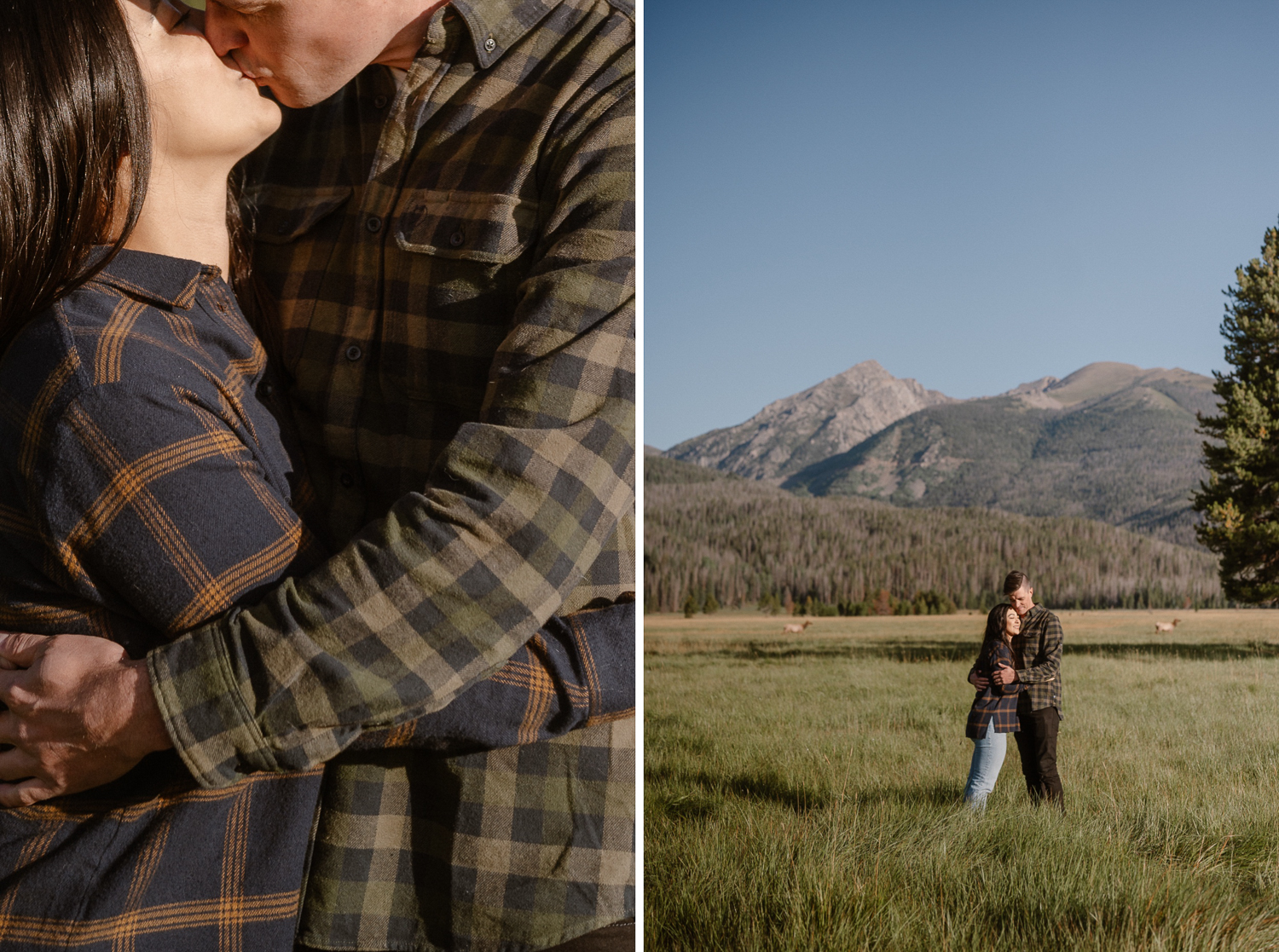 A fall engagement session at Rocky Mountain National Park by Durango and Telluride wedding photographer Ashley Joyce