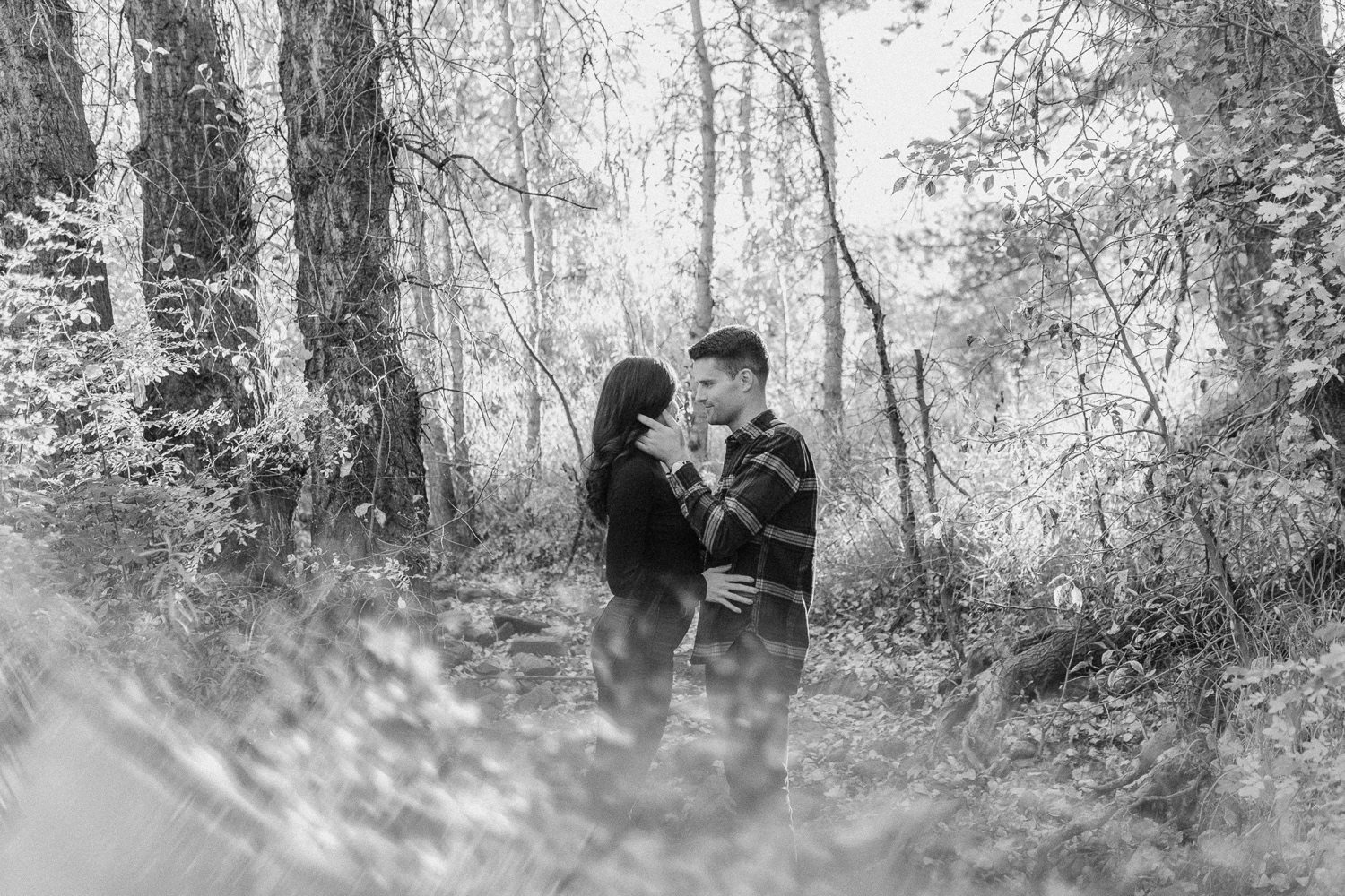 Golden Colorado engagement photos taken at Golden Gate Canyon State Park by Durango and Telluride wedding photographer Ashley Joyce.