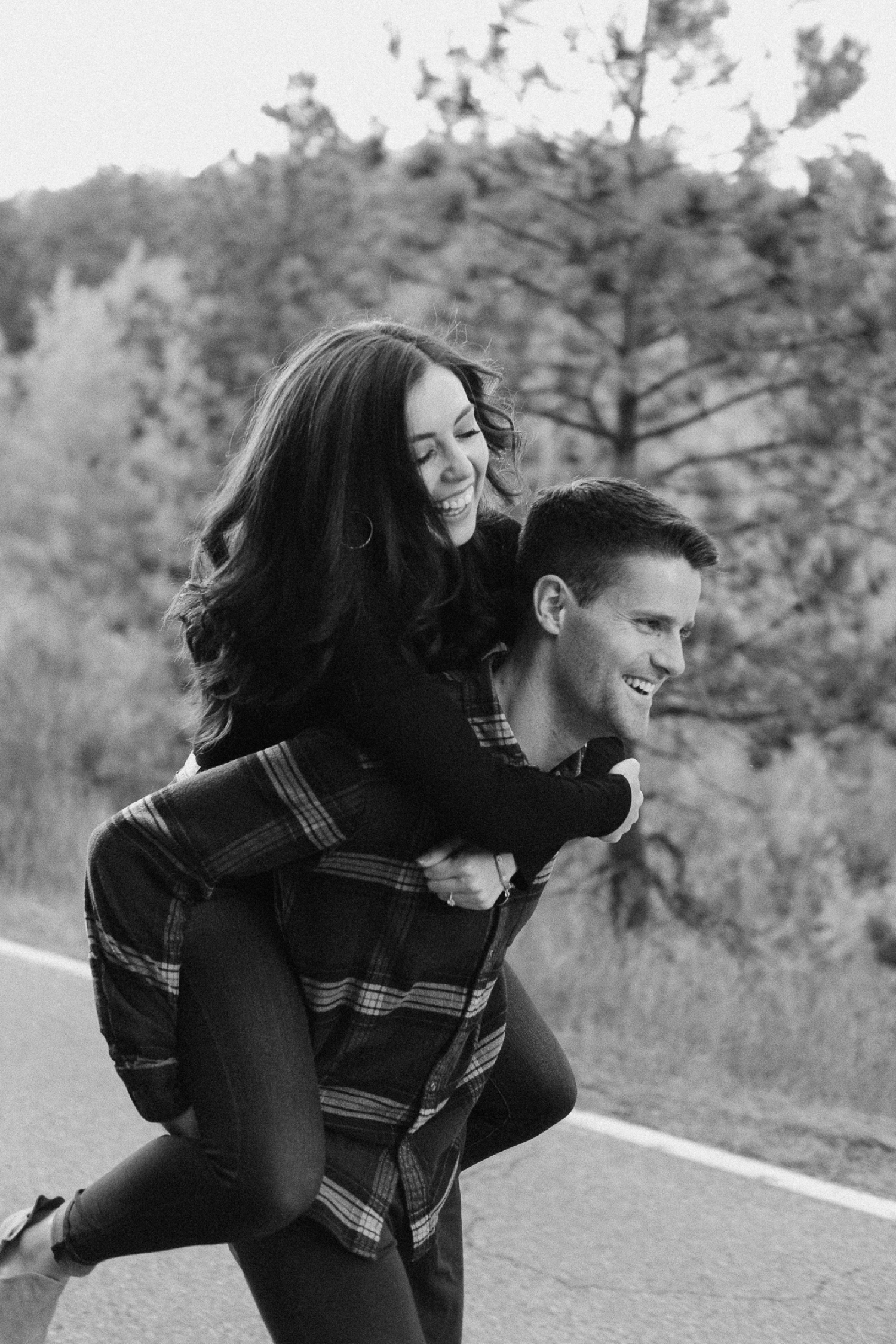 Golden Colorado engagement photos taken at Golden Gate Canyon State Park by Durango and Telluride wedding photographer Ashley Joyce.