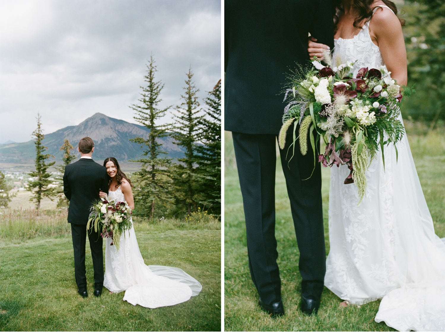 Colorado 35mm film wedding photography taken in Crested Butte by Durango and Telluride wedding photographer, Ashley Joyce. Photos from an intimate wedding in Crested Butte