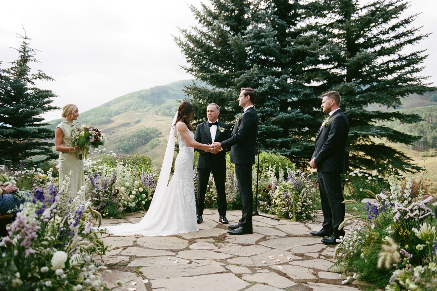 Colorado 35mm film wedding photography taken in Crested Butte by Durango and Telluride wedding photographer, Ashley Joyce. Photos from an intimate wedding in Crested Butte