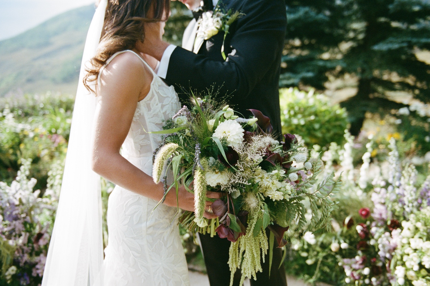 Colorado 35mm film wedding photography taken in Crested Butte by Durango and Telluride wedding photographer, Ashley Joyce. Photos from an intimate wedding in Crested Butte