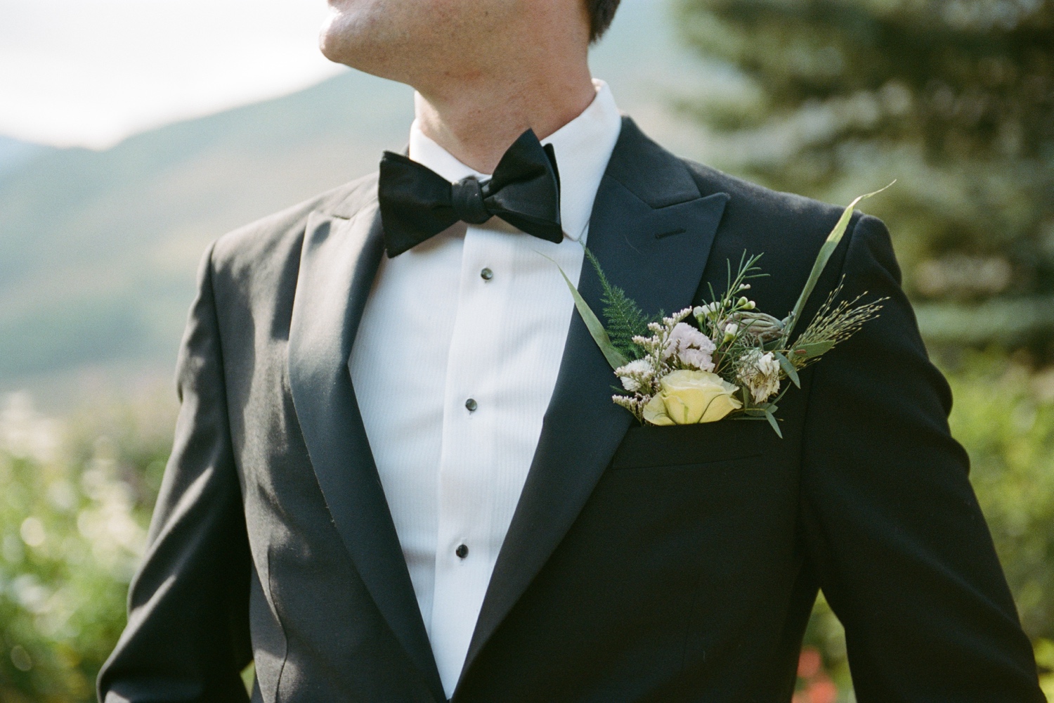 Colorado 35mm film wedding photography taken in Crested Butte by Durango and Telluride wedding photographer, Ashley Joyce. Photos from an intimate wedding in Crested Butte