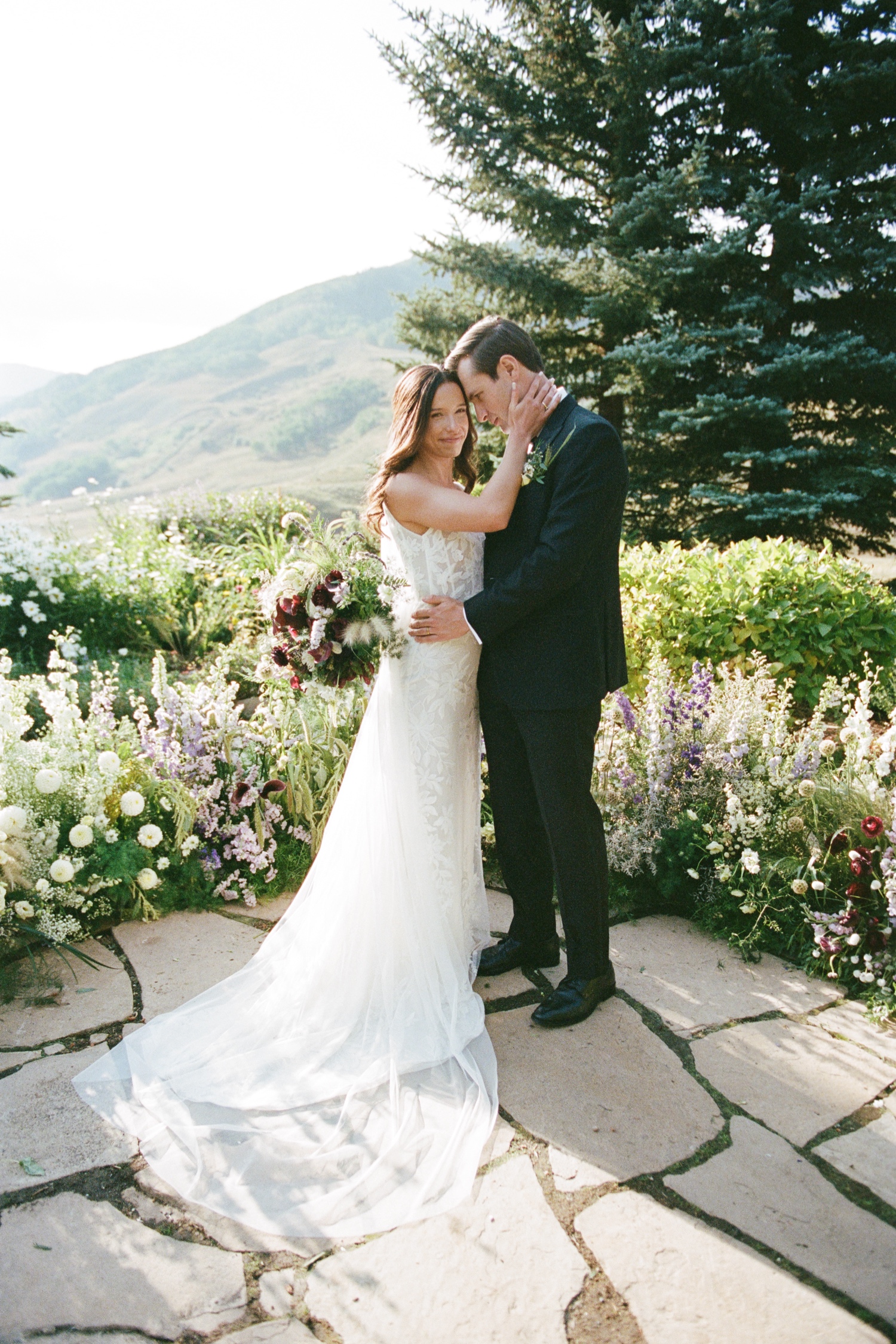 Colorado 35mm film wedding photography taken in Crested Butte by Durango and Telluride wedding photographer, Ashley Joyce. Photos from an intimate wedding in Crested Butte