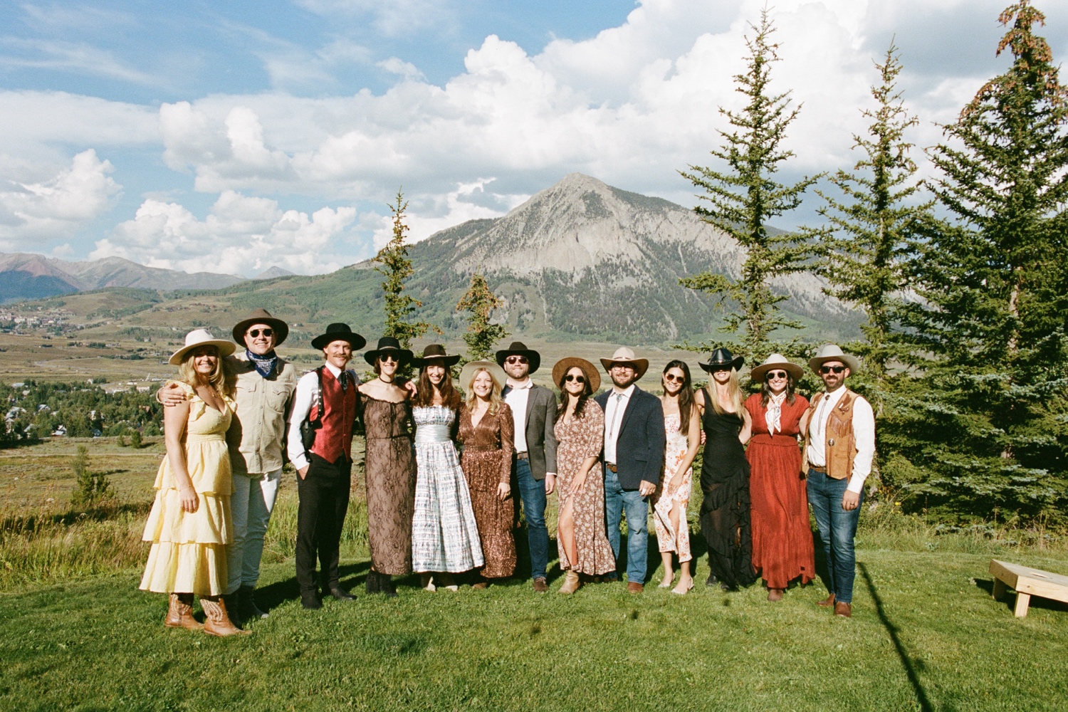 Colorado 35mm film wedding photography taken in Crested Butte by Durango and Telluride wedding photographer, Ashley Joyce. Photos from an intimate wedding in Crested Butte