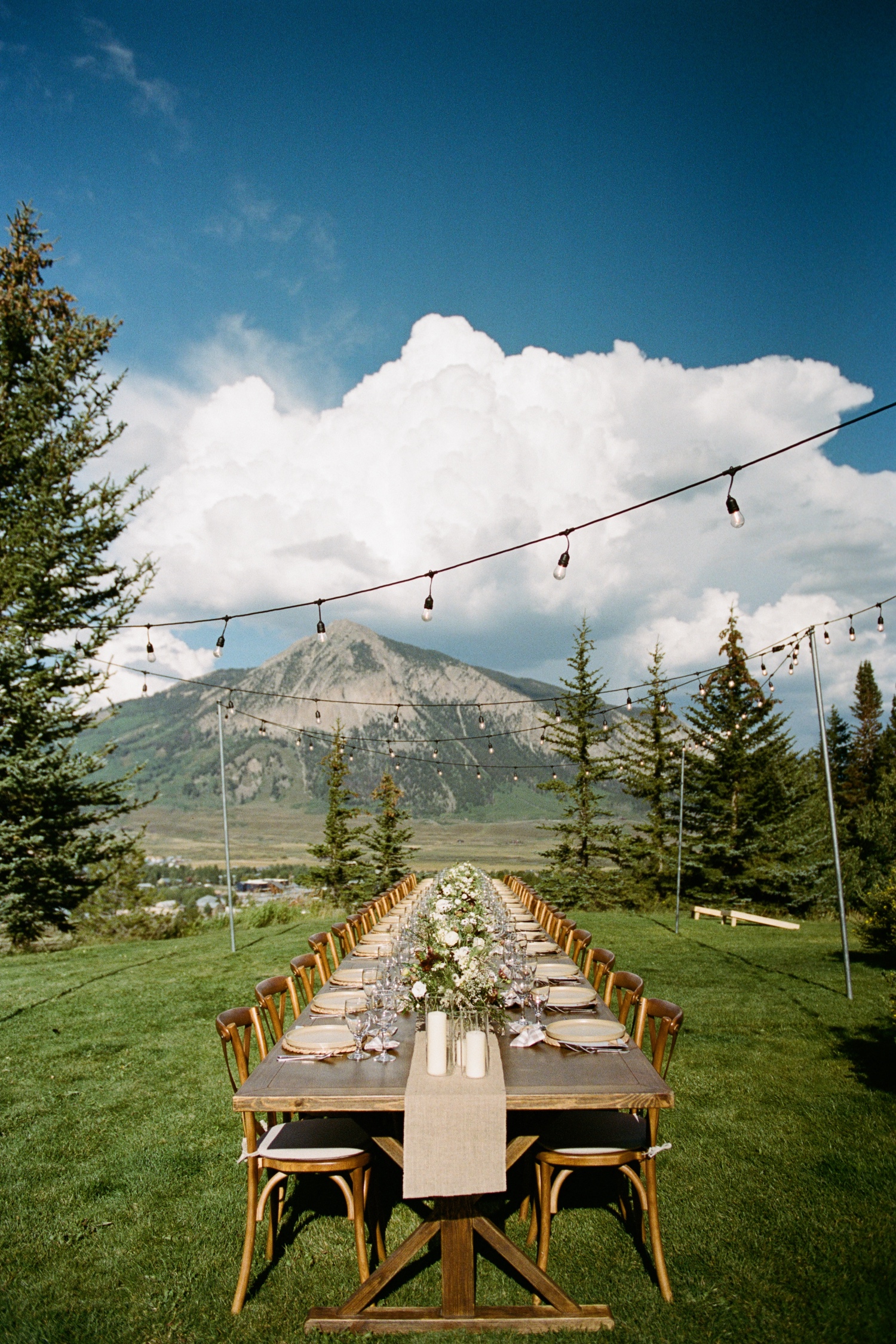 Colorado 35mm film wedding photography taken in Crested Butte by Durango and Telluride wedding photographer, Ashley Joyce. Photos from an intimate wedding in Crested Butte