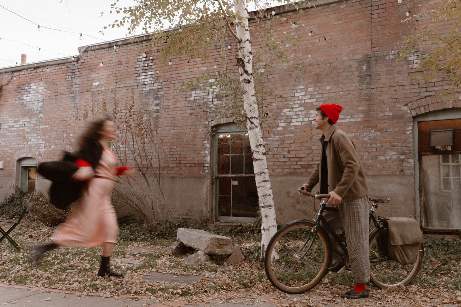 Romantic couples session in Durango, Colorado at The Rochester Hotel. Photographed by Durango and Telluride wedding photographer, Ashley Joyce.