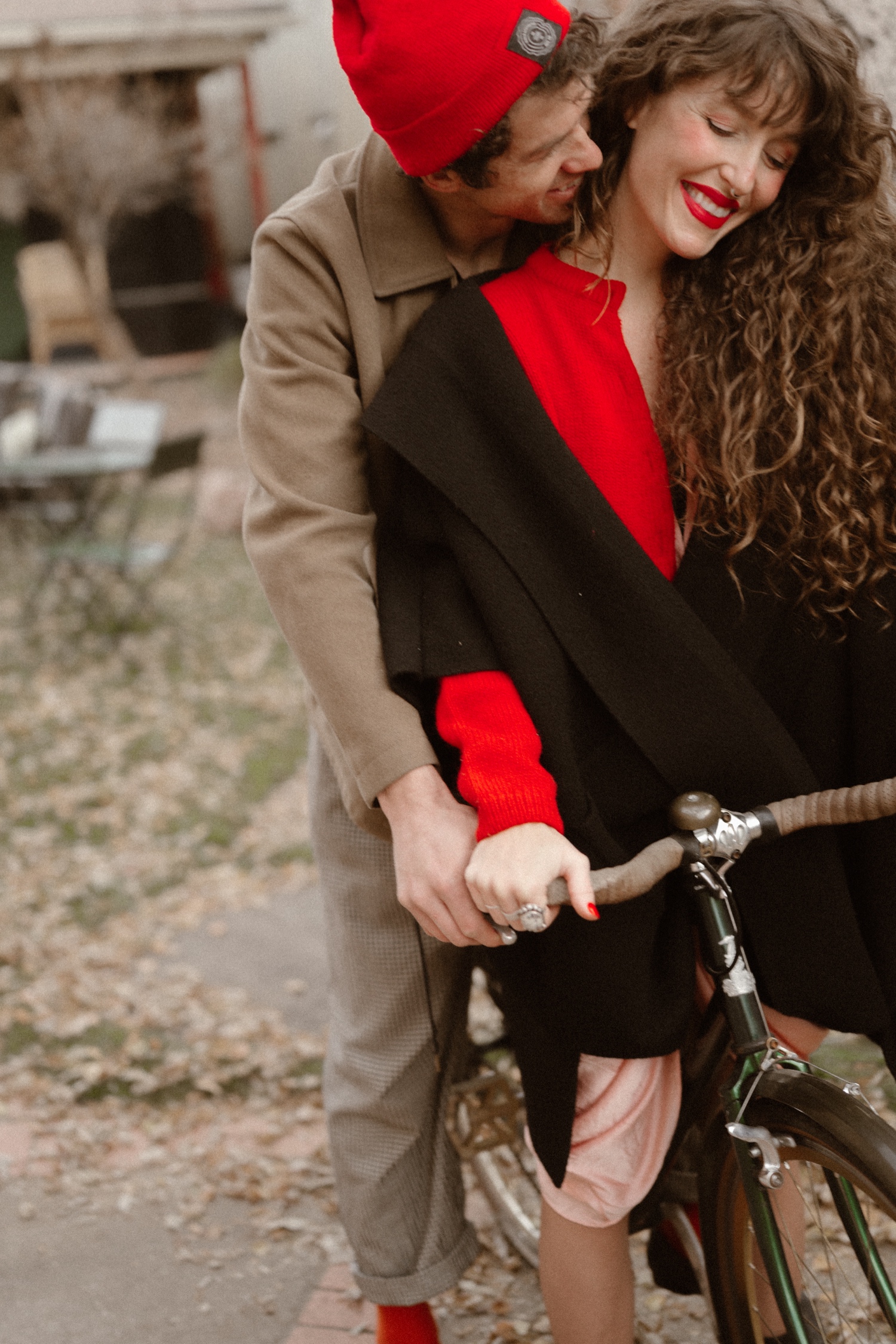 Romantic couples session in Durango, Colorado at The Rochester Hotel. Photographed by Durango and Telluride wedding photographer, Ashley Joyce.