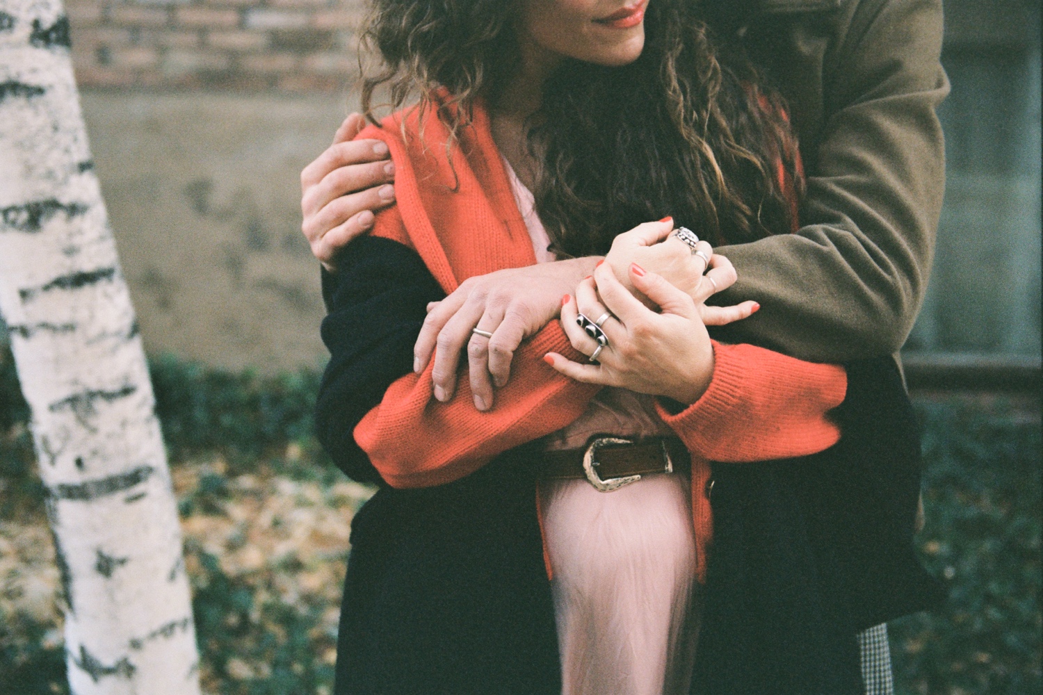 Romantic couples session in Durango, Colorado at The Rochester Hotel. Photographed by Durango and Telluride wedding photographer, Ashley Joyce.