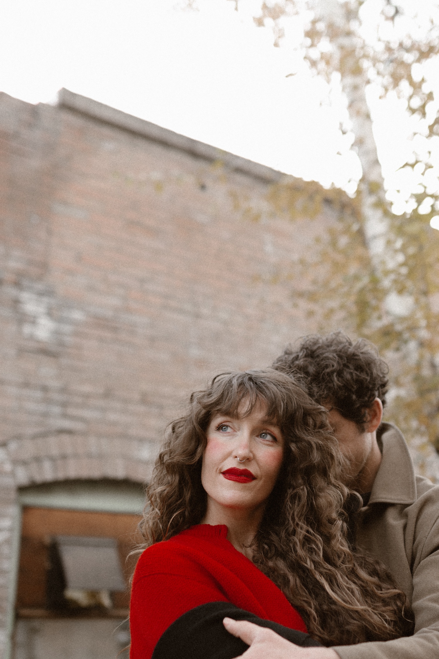 Romantic couples session in Durango, Colorado at The Rochester Hotel. Photographed by Durango and Telluride wedding photographer, Ashley Joyce.