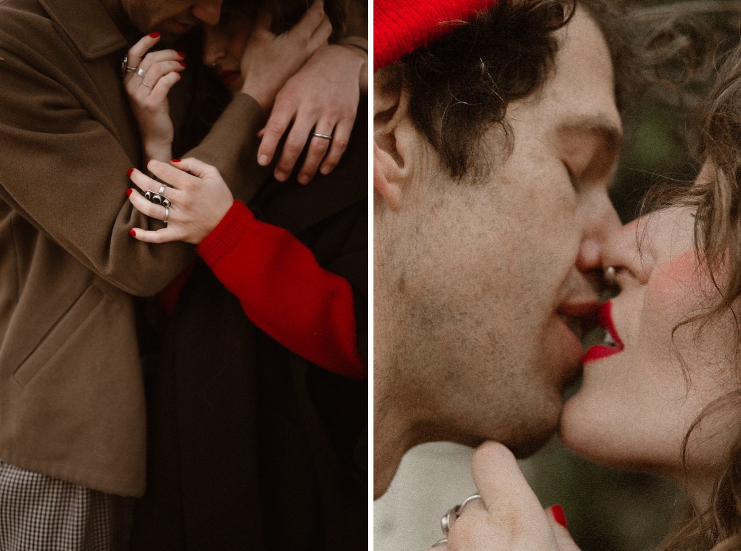 Romantic couples session in Durango, Colorado at The Rochester Hotel. Photographed by Durango and Telluride wedding photographer, Ashley Joyce.