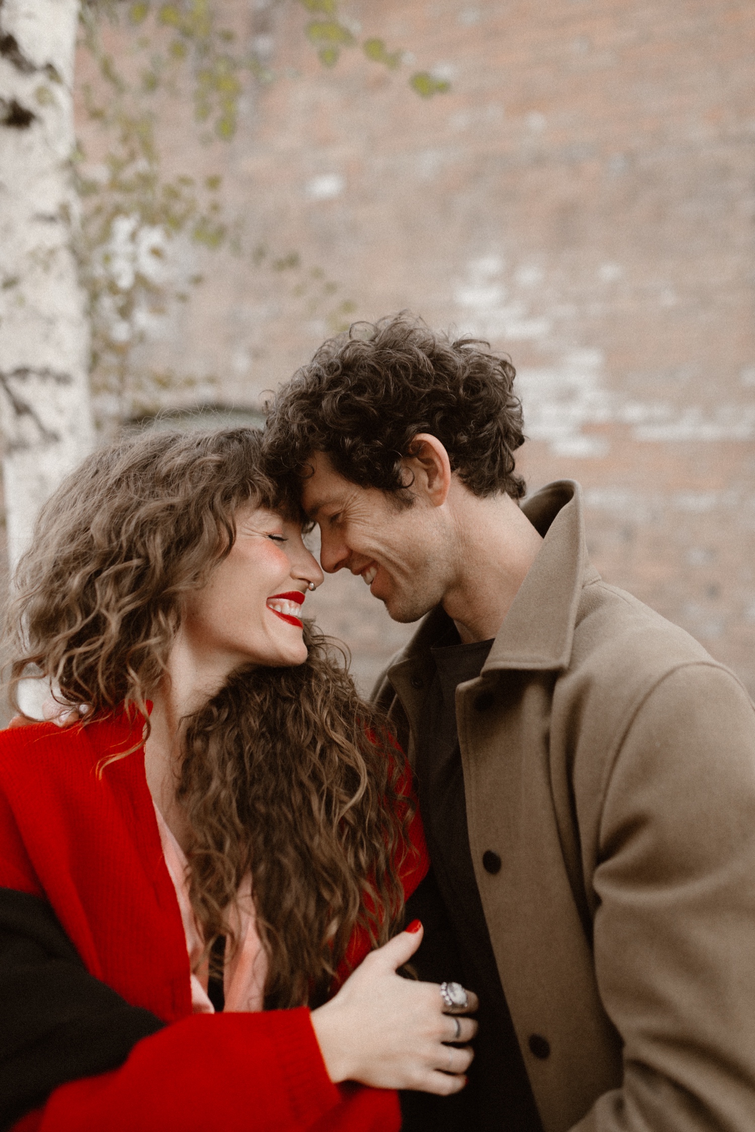 Romantic couples session in Durango, Colorado at The Rochester Hotel. Photographed by Durango and Telluride wedding photographer, Ashley Joyce.