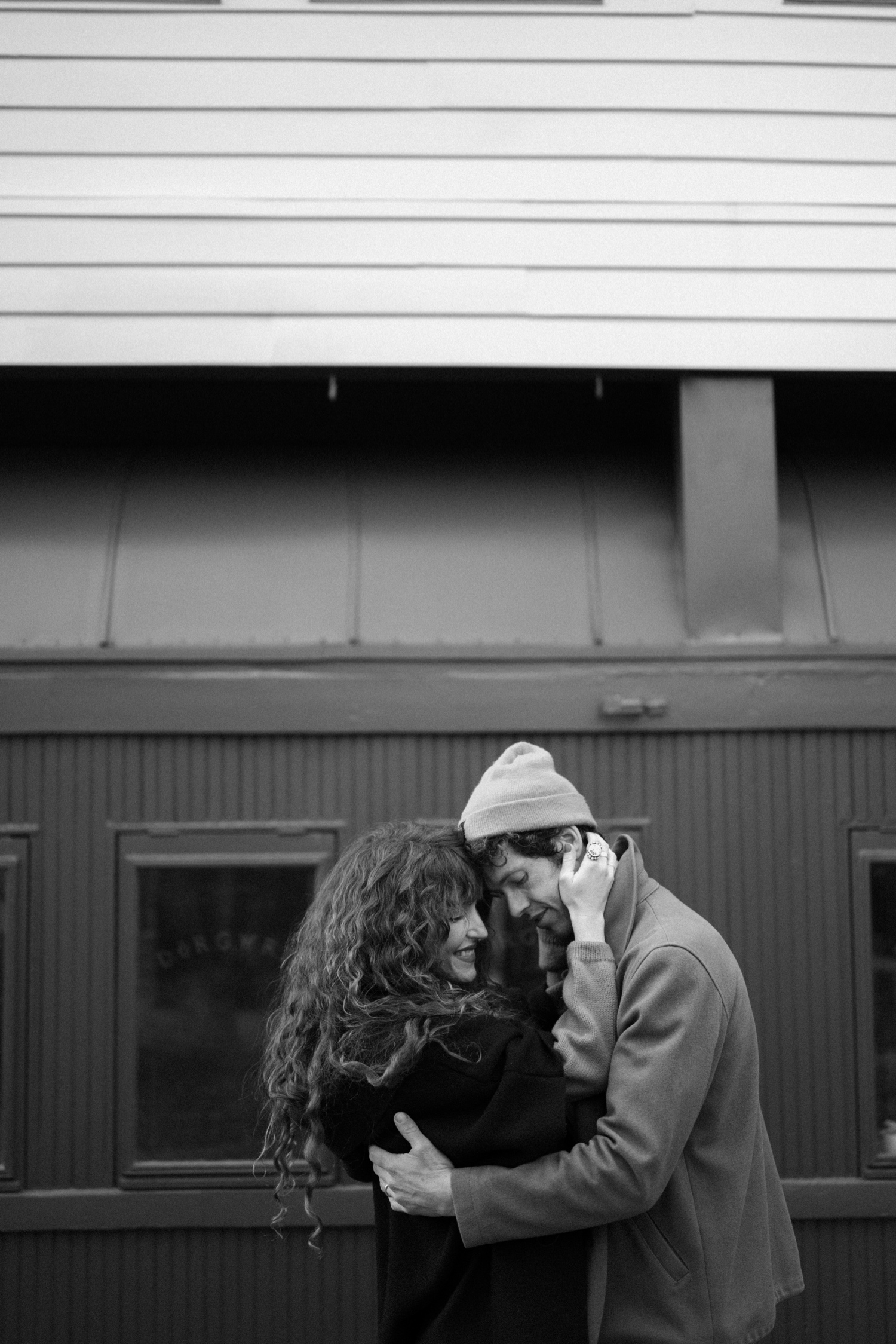 Romantic couples session in Durango, Colorado at The Rochester Hotel. Photographed by Durango and Telluride wedding photographer, Ashley Joyce.