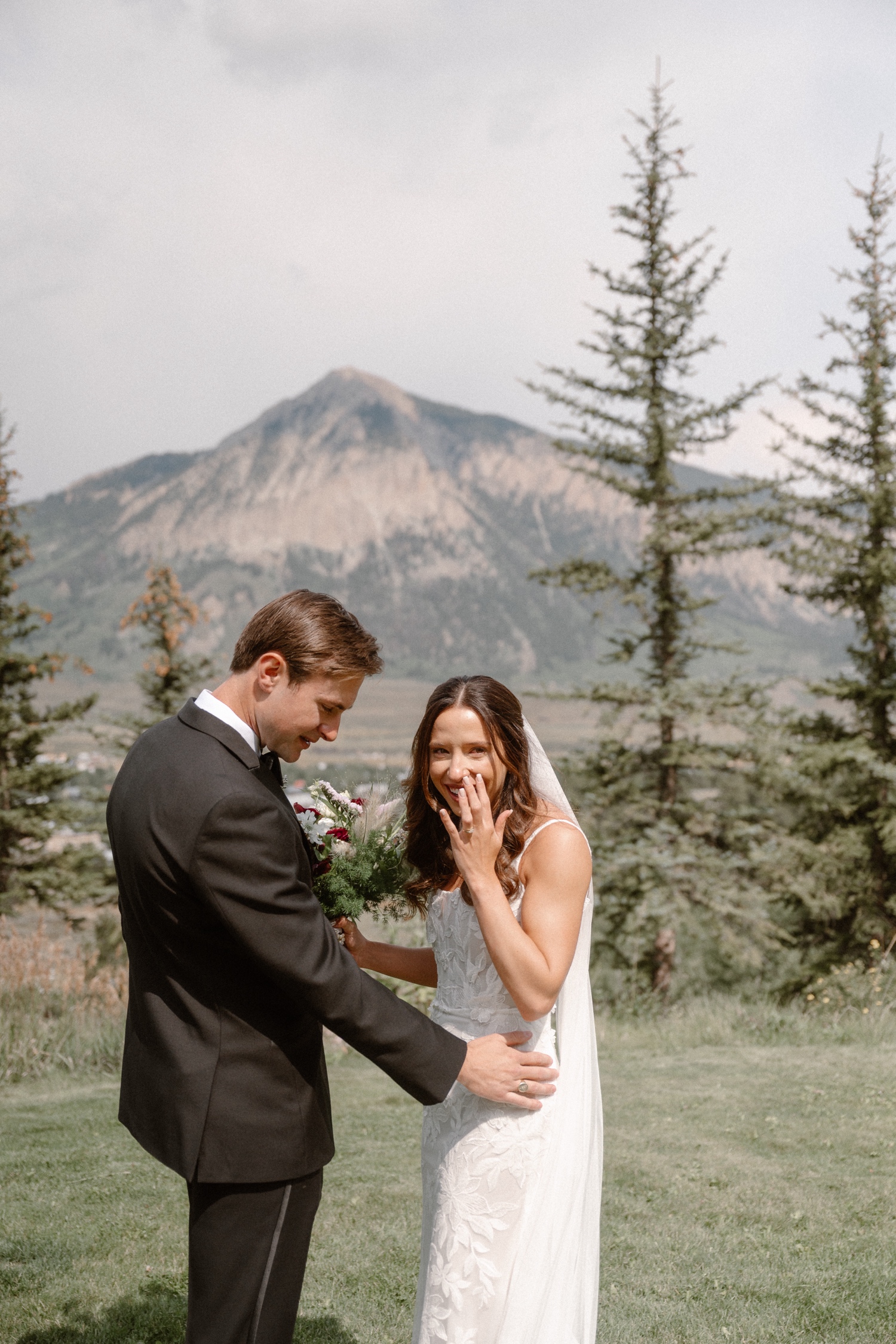 Candid wedding photography for this Crested Butte wedding, photographed by Telluride wedding photographer Ashley Joyce.