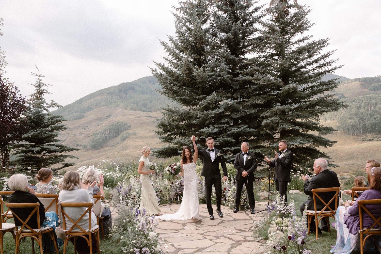 Mountain Wedding Garden wedding venue in Crested Butte, photographed by Telluride wedding photographer Ashley Joyce Photography.