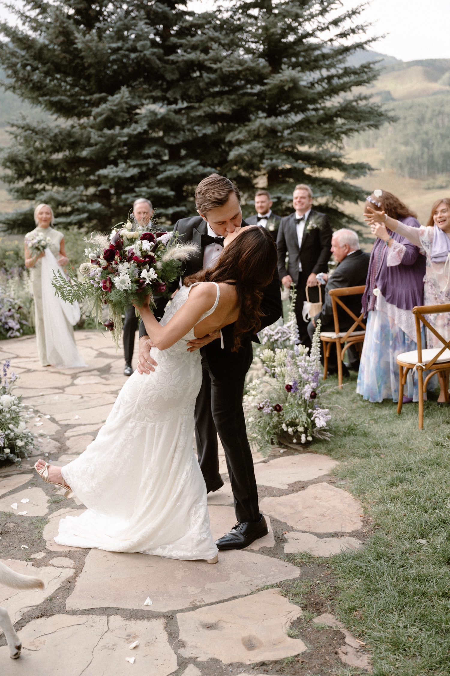 Mountain Wedding Garden wedding venue in Crested Butte, photographed by Telluride wedding photographer Ashley Joyce Photography.