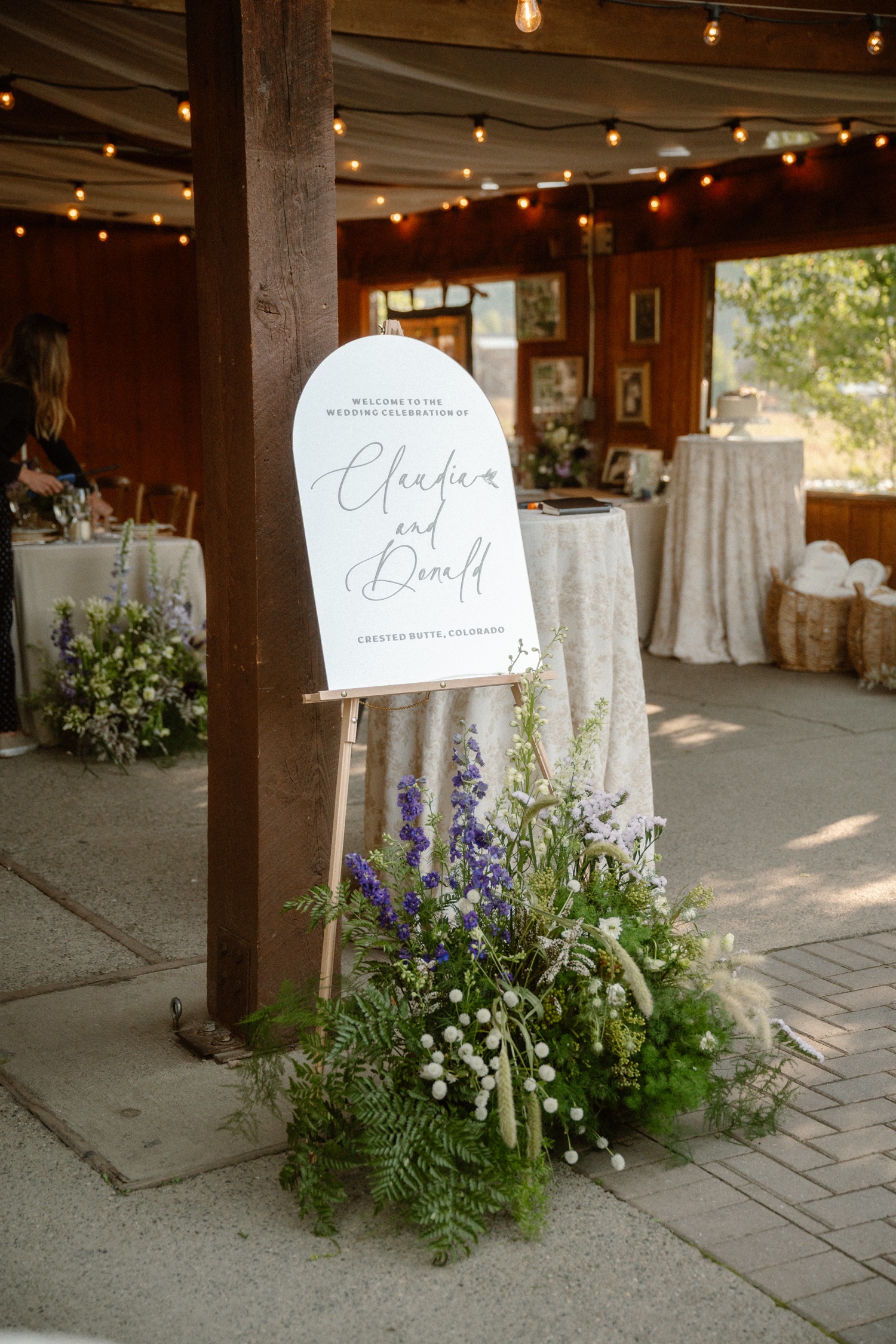 Mountain Wedding Garden wedding venue in Crested Butte, photographed by Telluride wedding photographer Ashley Joyce Photography.