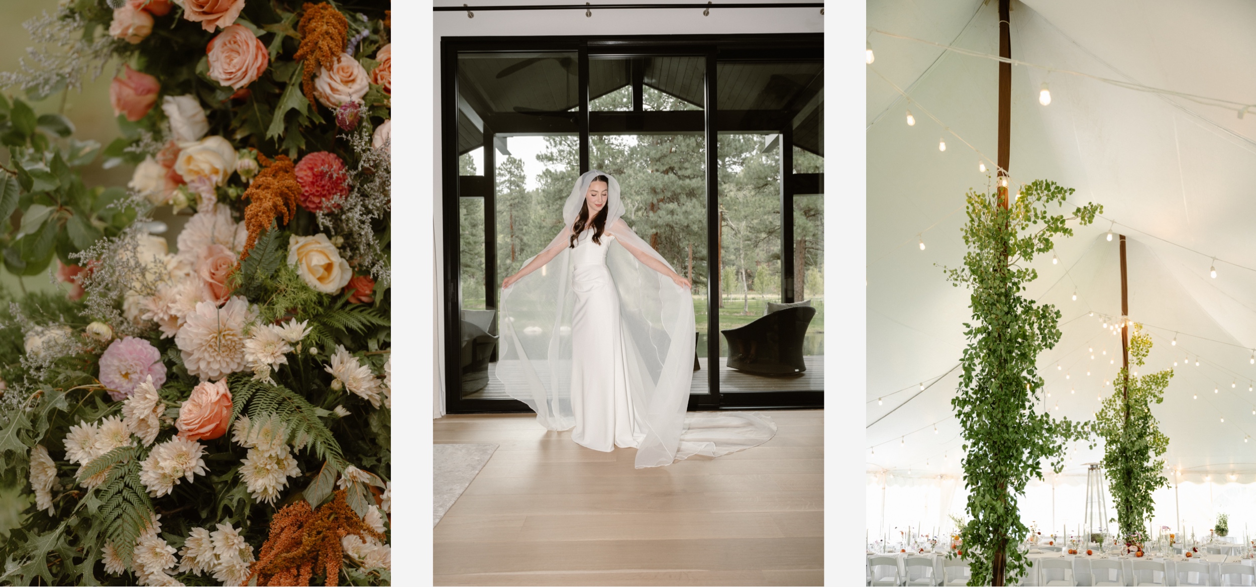 A romantic Durango wedding at a private estate on the outskirts of town. This late summer wedding was a real dream come true in Southwest Colorado, photographed by Telluride wedding photographer, Ashley Joyce