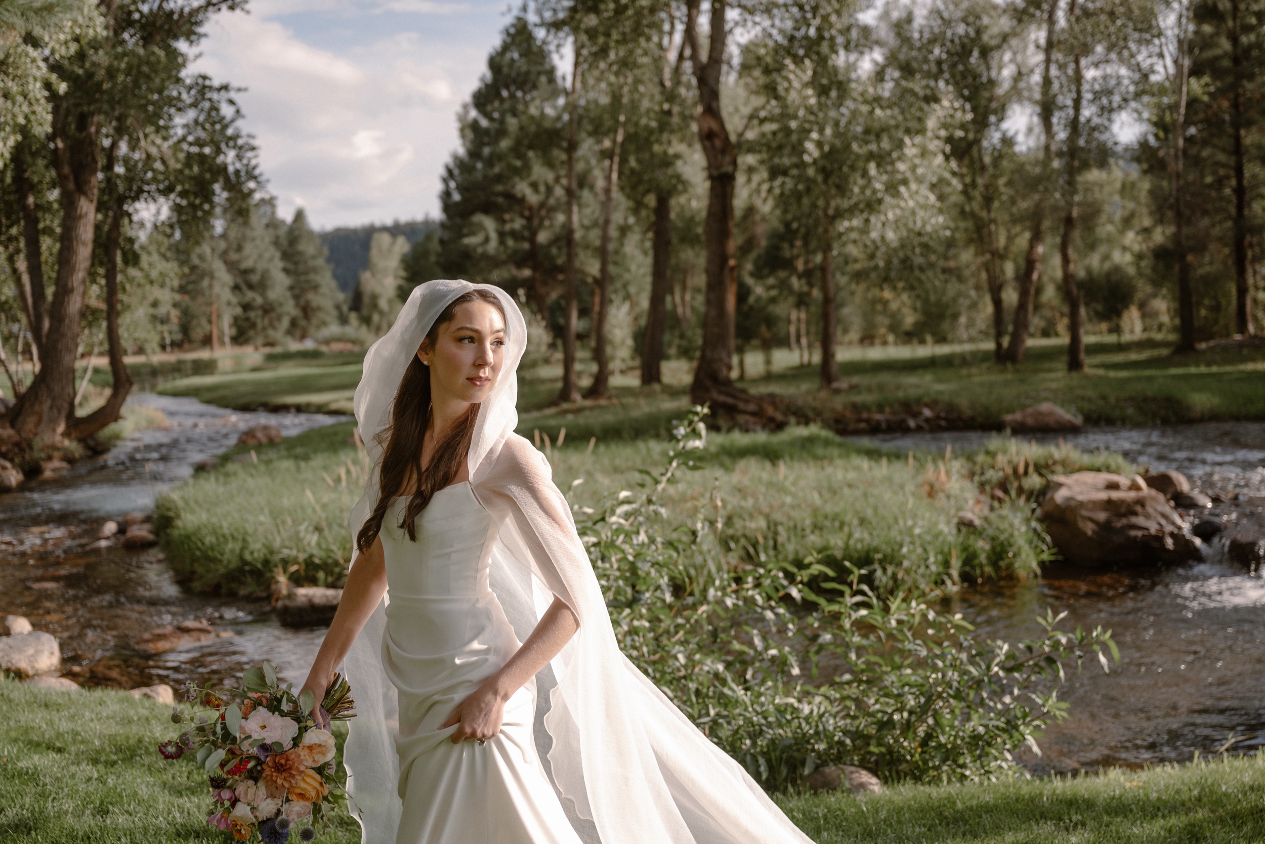 A romantic Durango wedding at a private estate on the outskirts of town. This late summer wedding was a real dream come true in Southwest Colorado, photographed by Telluride wedding photographer, Ashley Joyce
